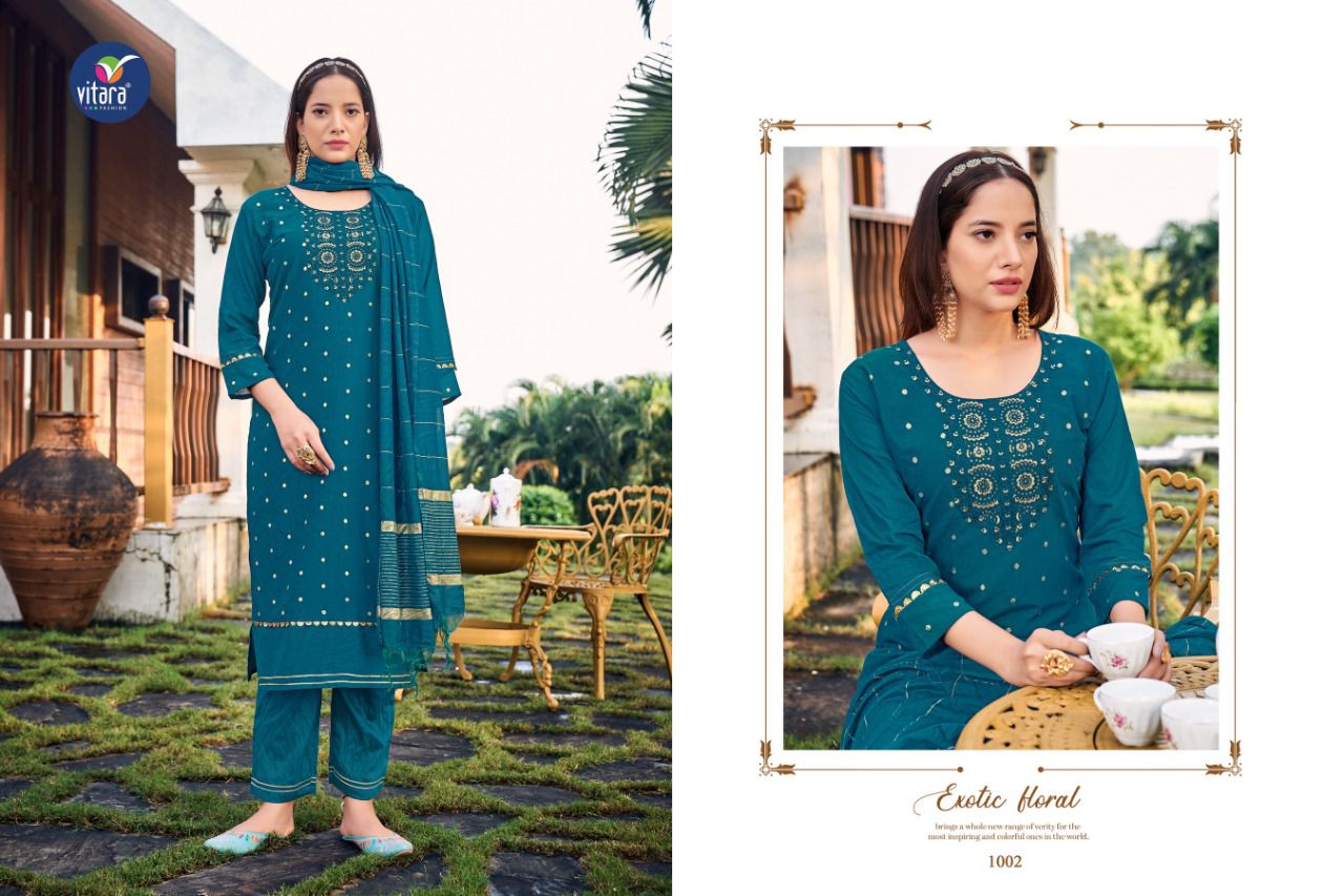 Vitara Ceremony Wholesale Kurti Pant With Dupatta Collection